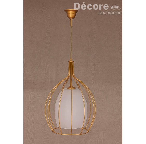 LAMPARA COLGANTE ORO