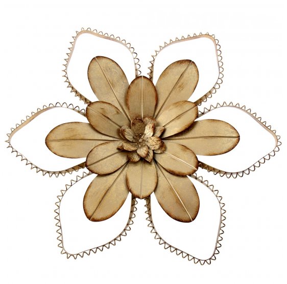 FLOR METAL PARED